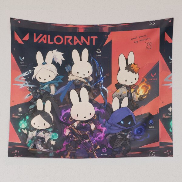 Item preview, Inspired Valorant Characters bunny miffy designed and sold by Cozy Moss Studio.