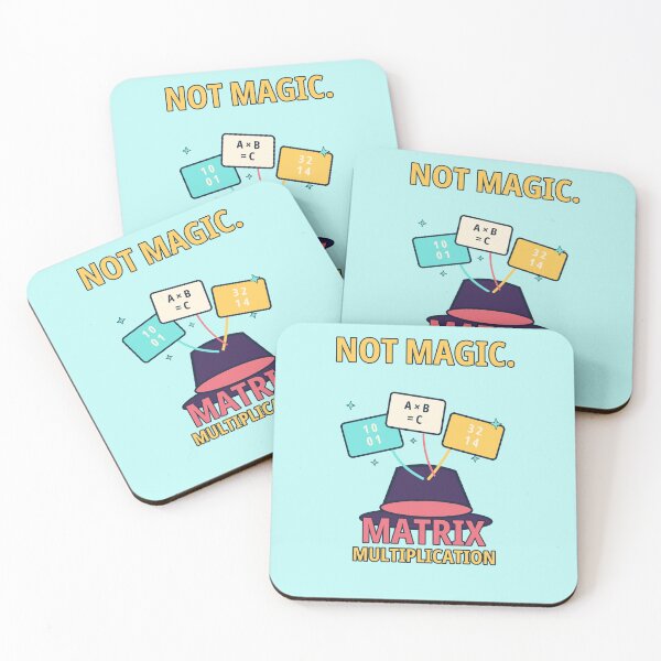Item preview, Not Magic Matrix Multiplication - Funny AI Math Humor designed and sold by Ink and Wink.