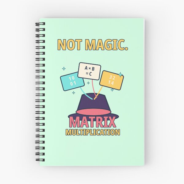 Item preview, Not Magic Matrix Multiplication - Funny AI Math Humor designed and sold by Ink and Wink.