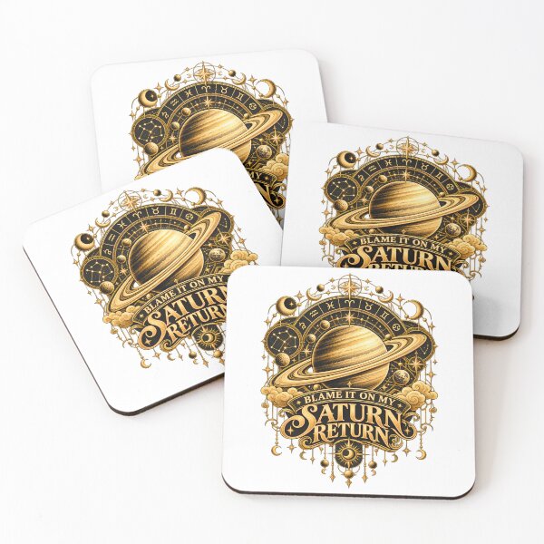 Item preview, Blame It On My Saturn Return Celestial Gold Art designed and sold by Win Hardy.