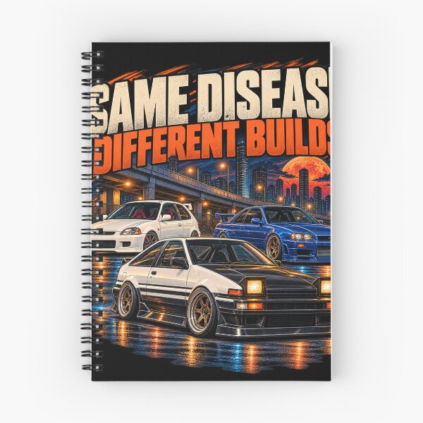 Item preview, Different Builds Same Disease JDM Car Meet Art designed and sold by THAT-ONE-TEE.