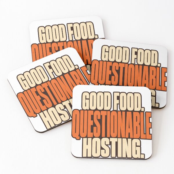 Item preview, Funny Thanksgiving Host Design - Good Food Questionable Hosting designed and sold by TeeVex.