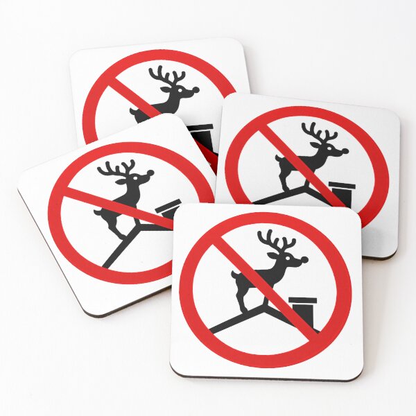 Item preview, No Reindeer on the Roof Sign designed and sold by MonkiFlipp.