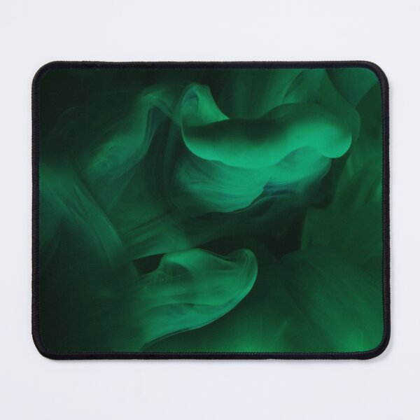 Item preview, Emerald Green Abstract Smoke – Dark Green Fluid Art Pattern designed and sold by demigots.