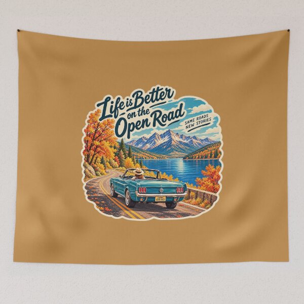 Item preview, Classic car on the road designed and sold by Korarat.