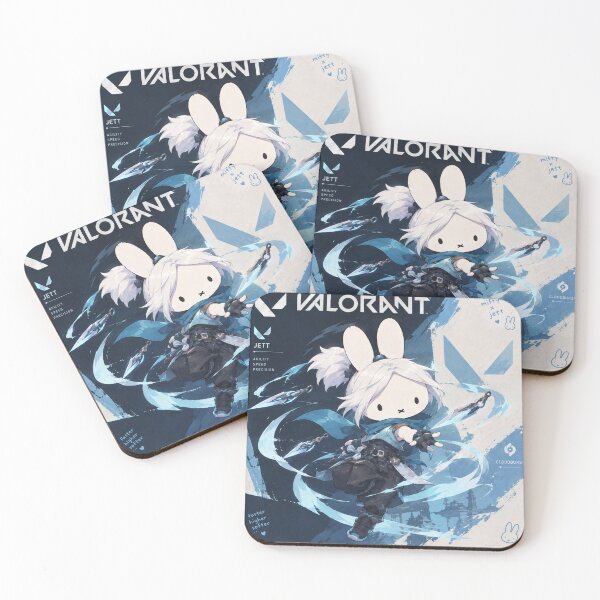 Item preview, Cute Jett VALORANT Bunny Agent Art Print designed and sold by Cozy Moss Studio.