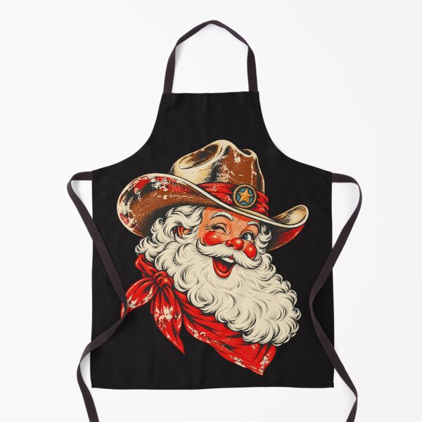 Item preview, Cowboy Santa Claus Winking Western Christmas Retro designed and sold by CarlaKaise.