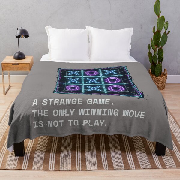 Item preview, WarGames Tic Tac Toe Strange Game Quote T-Shirt-8 designed and sold by GurbuzYigit.