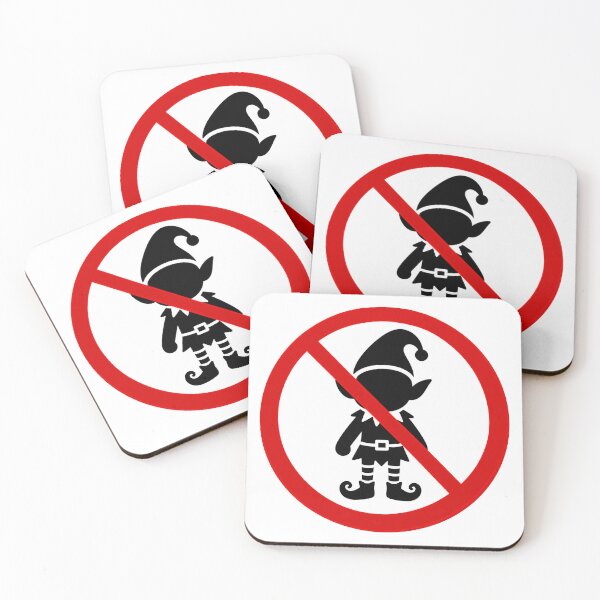 Item preview, No Elf Allowed Christmas Silhouette designed and sold by MonkiFlipp.