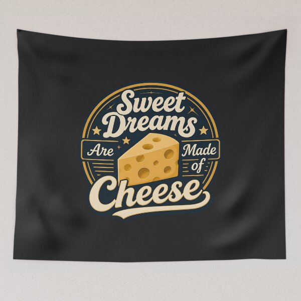 Item preview, Sweet Dreams Are Made of Cheese - Funny Cheese Pun Music Quote  designed and sold by Icareis-Studios.