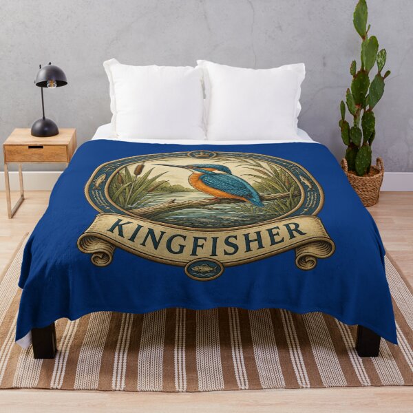 Item preview, Kingfisher – British Wildlife Heraldic Medallion designed and sold by The Digital Compass.