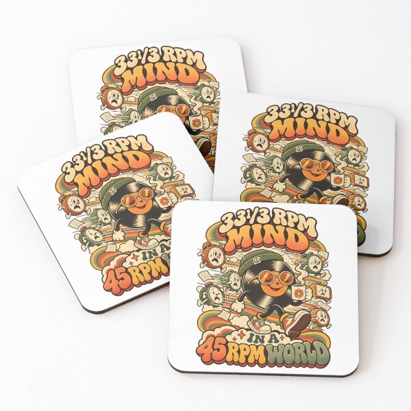 Item preview, 33 RPM Mind In A 45 RPM World Graphic designed and sold by Win Hardy.