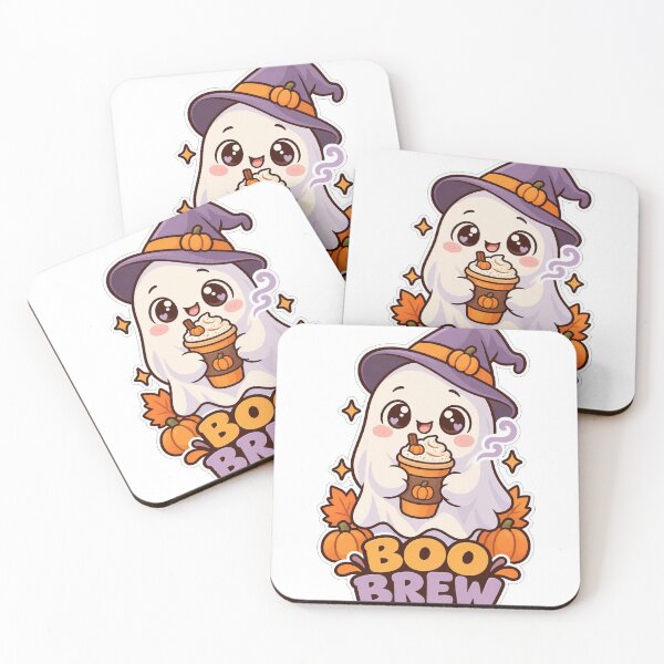 Item preview, Boo Brew Ghost Pumpkin Spice Latte Halloween Sticker designed and sold by SaeedArtStudio.