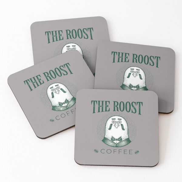 Item preview, The Roost Coffee Bird Logo Parody Tee-46 designed and sold by FabiaGoder.
