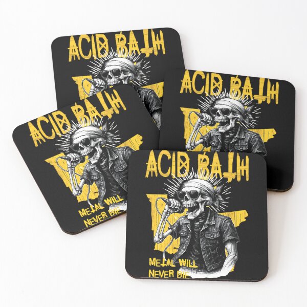 Item preview, Acid Bath Skeleton Punk Graphic Design, acid bath band, heavy metal design designed and sold by pokelaserryr.