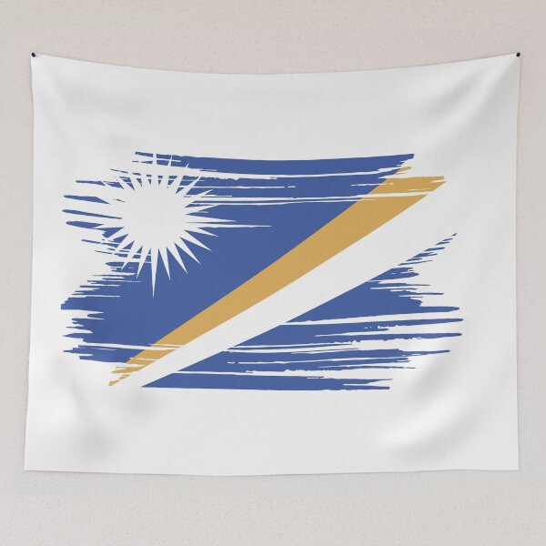 Item preview, Distressed Marshall Islands Flag MH designed and sold by shitpostee.