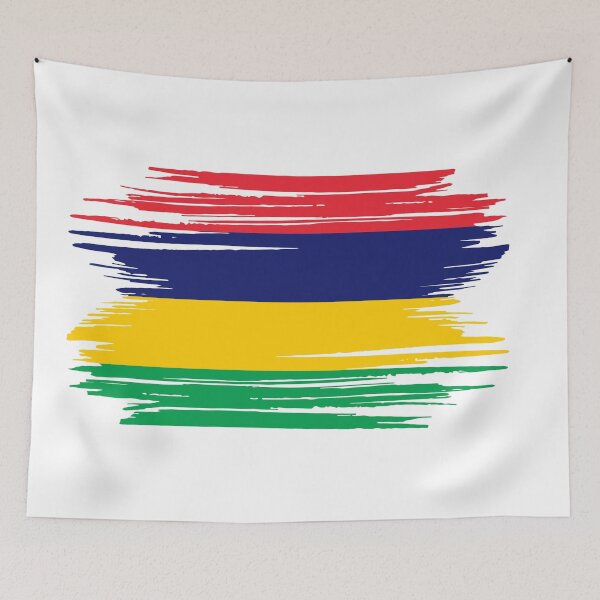Item preview, Distressed Mauritius Flag MU designed and sold by shitpostee.