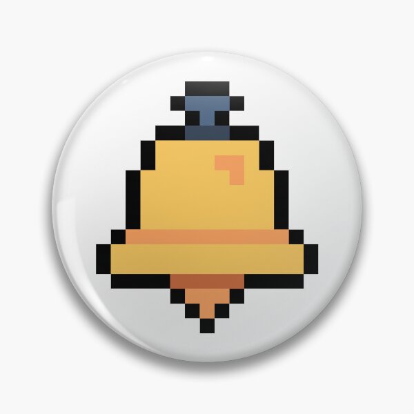 Item preview, Pixel Bell Icon - Line Color Sticker for Notification Alert designed and sold by Tr Creative Design.