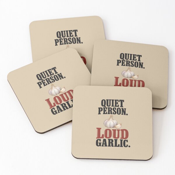 Item preview, Quiet Person. Loud Garlic. — Funny Garlic Lover Design designed and sold by VioVibe.