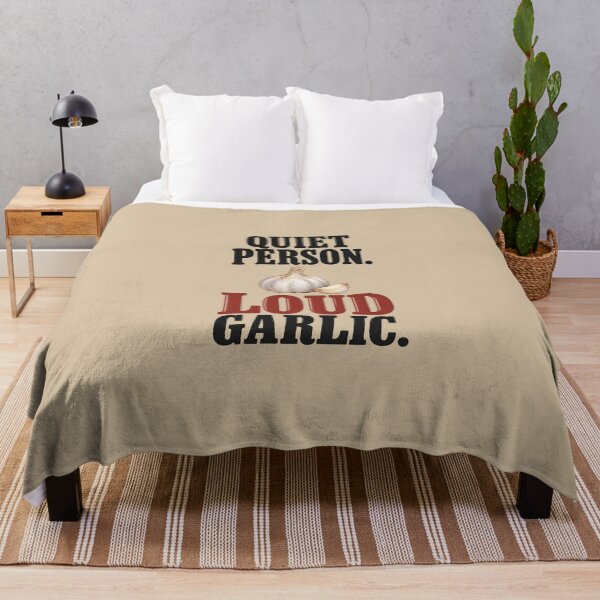 Item preview, Quiet Person. Loud Garlic. — Funny Garlic Lover Design designed and sold by VioVibe.