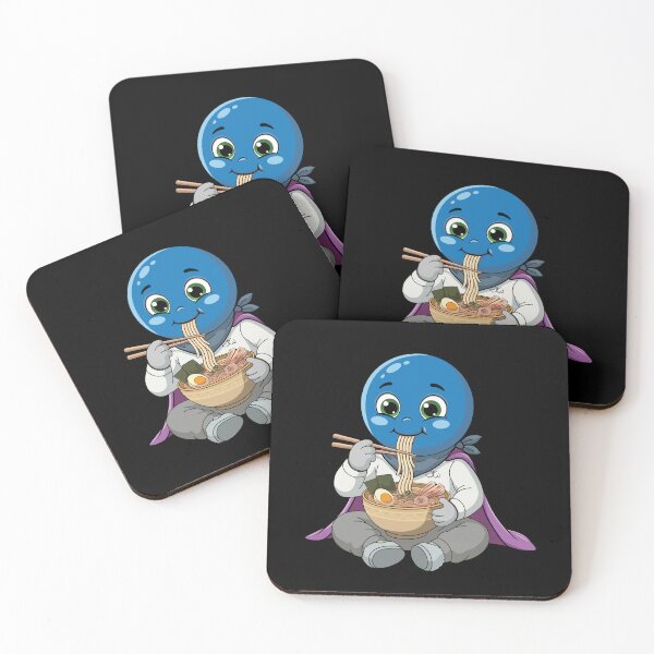 Item preview, Little Vynn Eating Ramen – Cute Kawaii Noodle Art designed and sold by jvw studios.