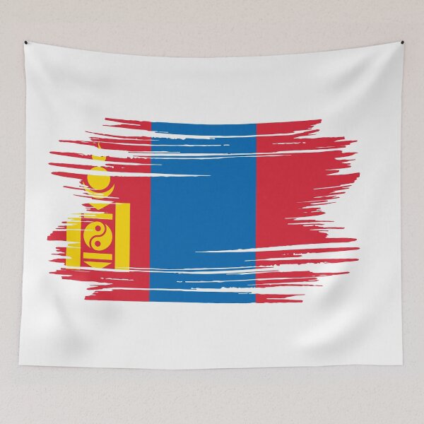 Item preview, Distressed Mongolia Flag MN designed and sold by shitpostee.