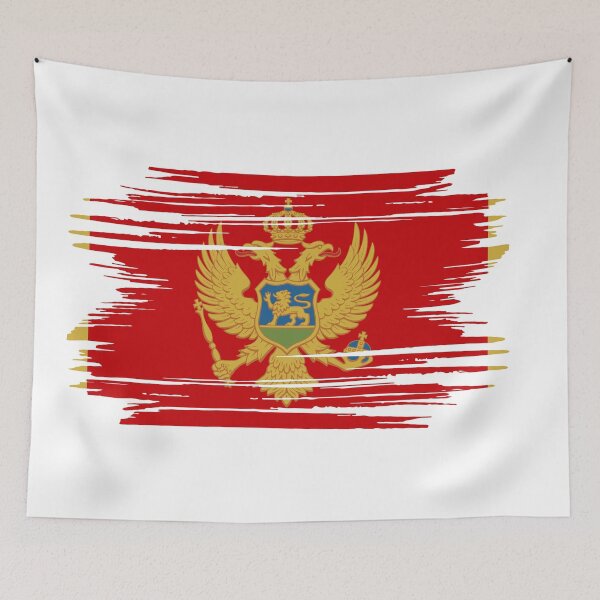Item preview, Distressed Montenegro Flag ME designed and sold by shitpostee.