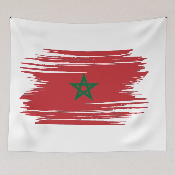 Item preview, Distressed Morocco Flag MA designed and sold by shitpostee.
