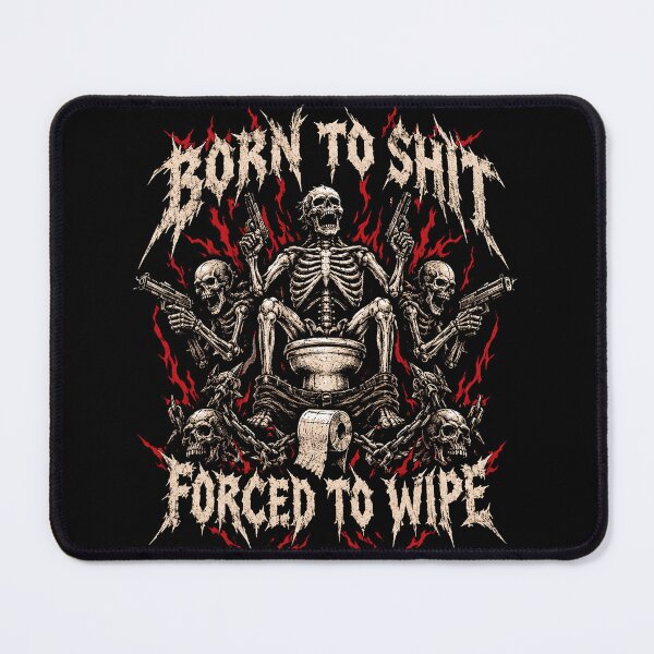 Item preview, Born To Shit Forced To Wipe Classic Meme T-Shirt designed and sold by Lowgik.
