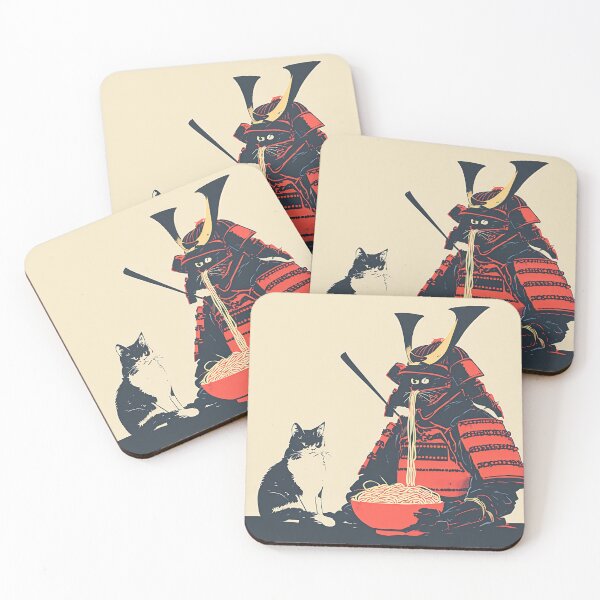 Item preview, Samurai Cat and Ramen designed and sold by RainToday.