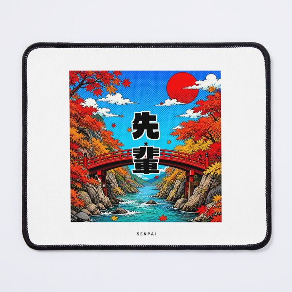 Item preview, Senpai | Pop Art Autumn Bridge | Japanese Design designed and sold by JapanMemoir.