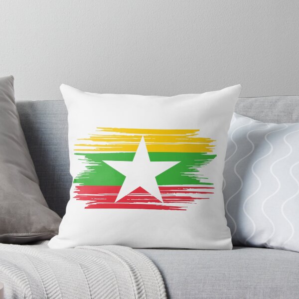 Item preview, Distressed Myanmar Flag MM designed and sold by shitpostee.