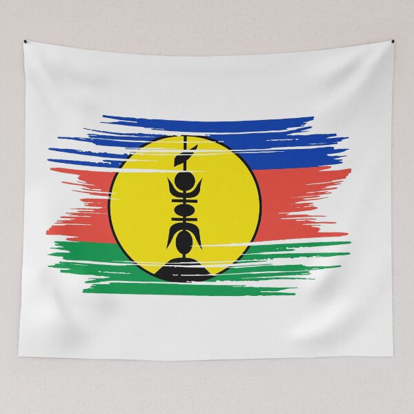 Item preview, Distressed New Caledonia Flag NC designed and sold by shitpostee.