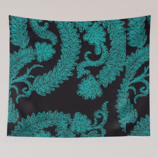 Item preview, Teal Botanical Floral Pattern – Elegant Tropical Leaf and Flower Design designed and sold by demigots.