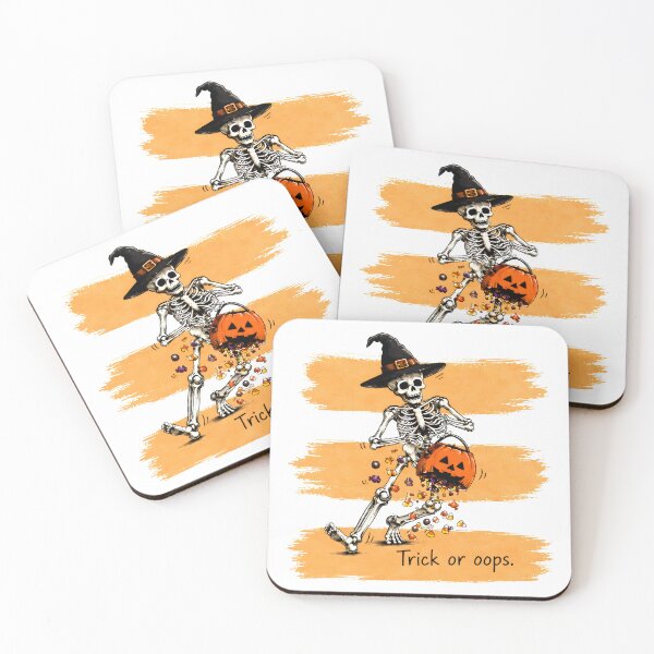 Item preview, Skeleton Witch Hat Trick Or Oops Halloween Candy Spilling designed and sold by OlyvieArt.