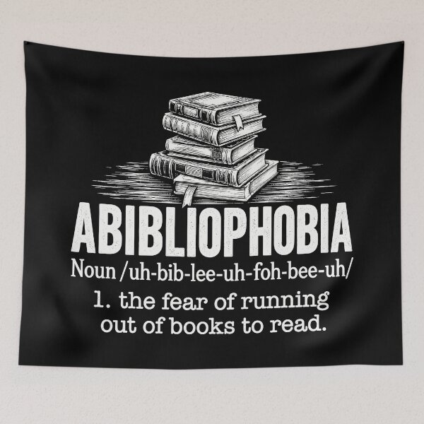 Item preview, Abibliophobia Fear of Running Out of Books To Read designed and sold by roni-harbor.