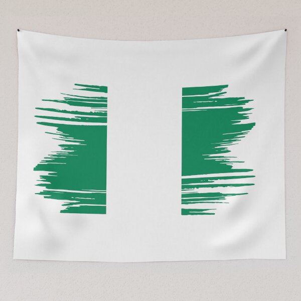 Item preview, Distressed Nigeria Flag NG designed and sold by shitpostee.