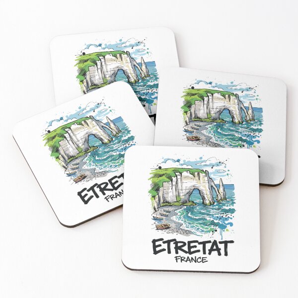 Item preview, Etretat Normandy France White Cliffs Arch Art designed and sold by Merch by Das Design Studio.