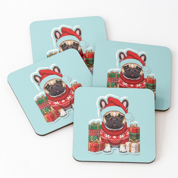 Item preview, French Bulldog in Christmas Sweater and Gifts designed and sold by LV-creator.