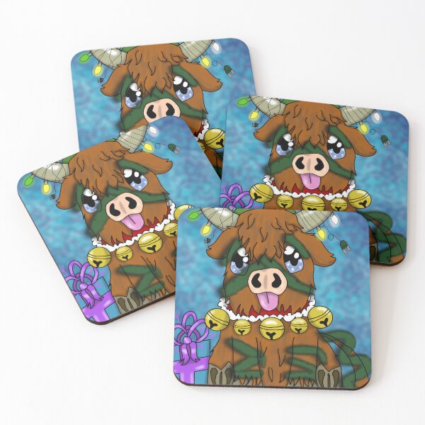 Item preview, Cute Christmas Highland Cow Holiday Farm Animal designed and sold by Ronald-Swest-Br.
