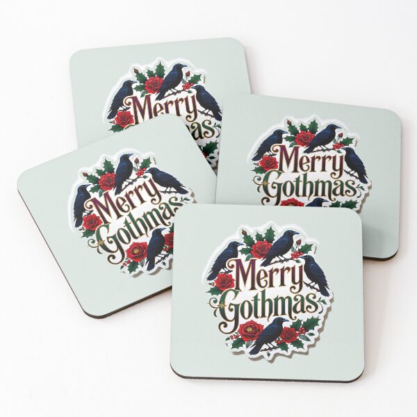 Item preview, Merry Gothmas Gothic Christmas Ravens and Roses designed and sold by LV-creator.