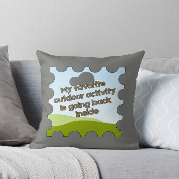 Item preview, My Favorite Outdoor Activity Is Going Back Inside – Introvert Humor designed and sold by rnscreationsin.