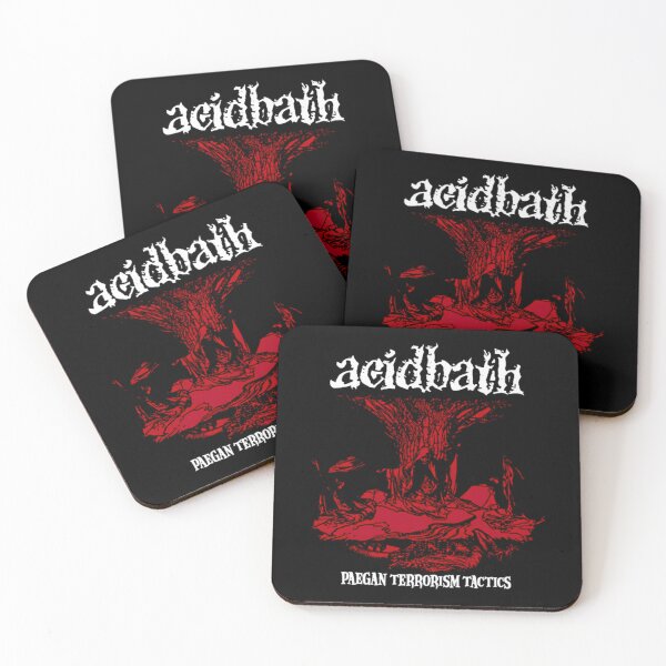 Item preview, Acid Bath Red Black Sludge Metal Poster Design, acid bath band,  heavy metal design designed and sold by pokelaserryr.