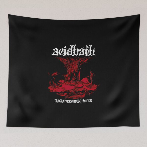 Item preview, Acid Bath Red Black Sludge Metal Poster Design, acid bath band,  heavy metal design designed and sold by pokelaserryr.