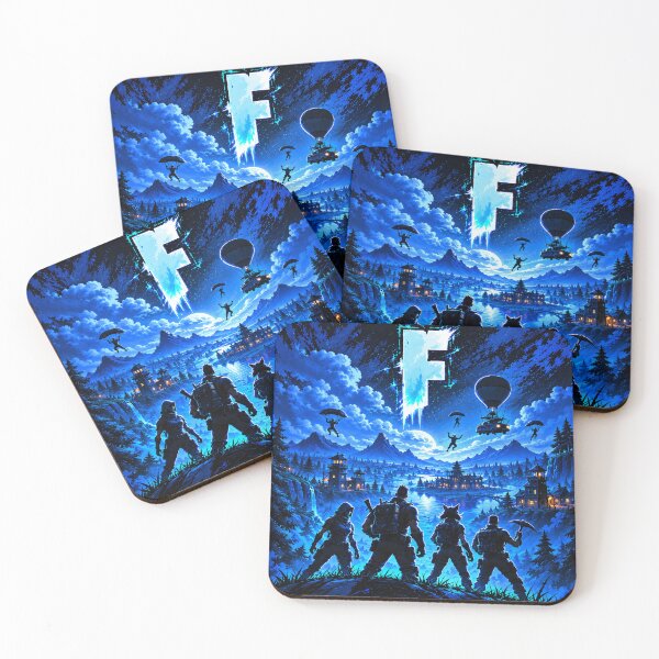 Item preview, Electric Blue Battle Royale Warrior – Neon Gaming Fantasy Art designed and sold by NBT-NOVA.