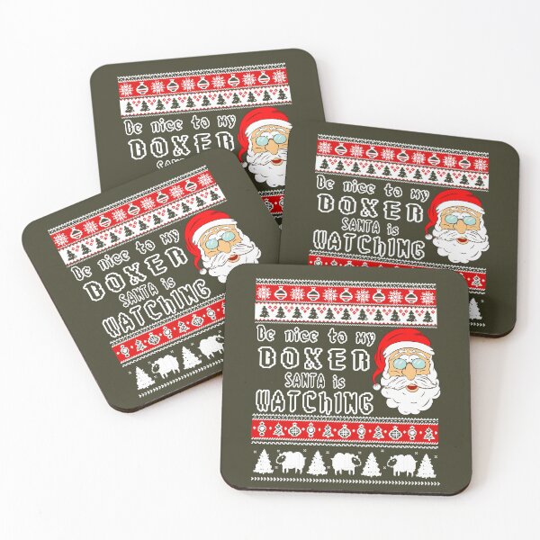 Item preview, Be Nice to My Boxer Santa Is Watching designed and sold by DIGOR shop.