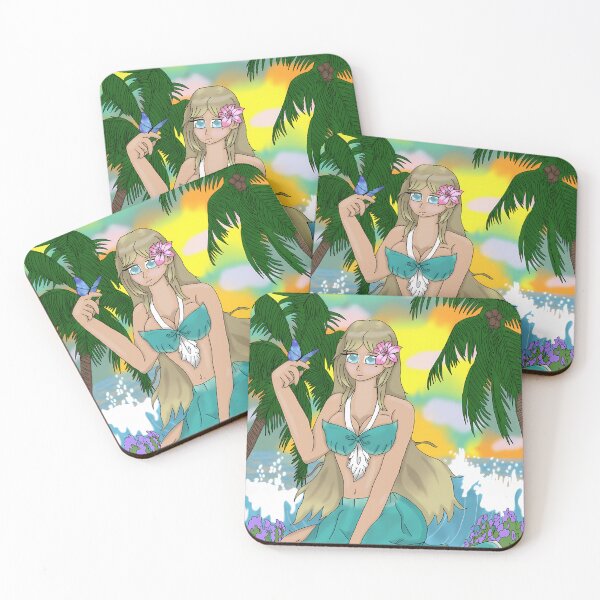Item preview, Tropical Beach Girl Butterfly designed and sold by Ronald-Swest-Br.