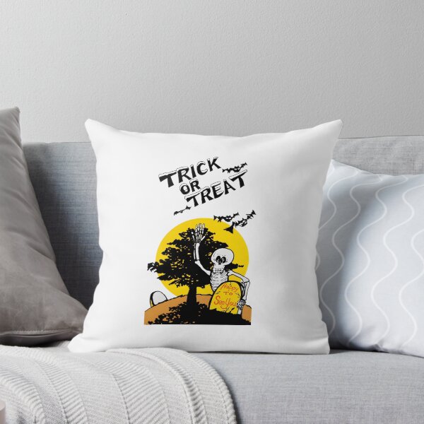 Item preview, Trick or Treat Skeleton Moon Halloween Art designed and sold by OlyvieArt.
