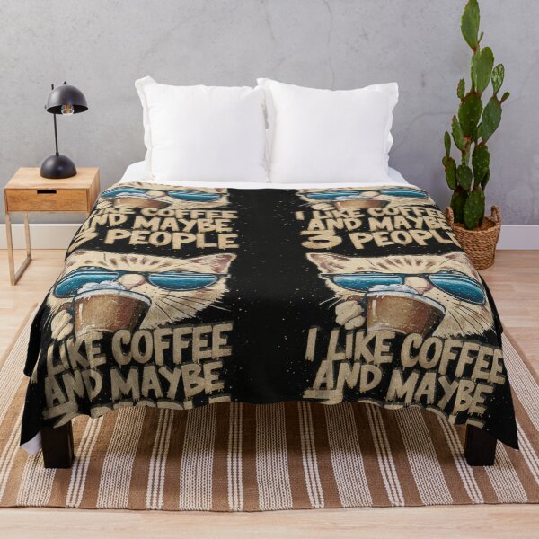 Item preview, I LIKE COFFEE AND MAYBE 3 PEOPLE designed and sold by casamomo.