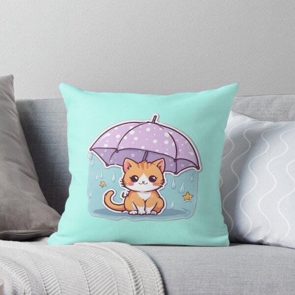 Item preview, Kawaii Rainy Day Kitten Design designed and sold by MushArtist.
